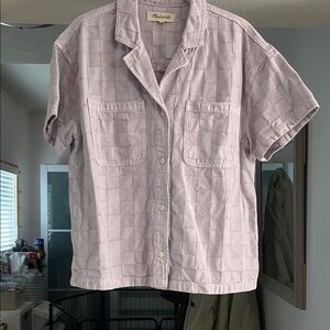 Madewell Light Purple Casual Button Down Shirt